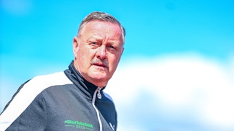 Roland Virkus vor der Partie zwischen Borussia Mönchengladbach und Atlas Delmenhorst im DFB-Pokal.