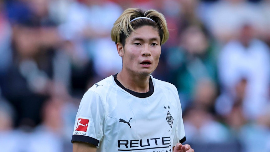 Shio Fukuda im Gladbach-Trikot.