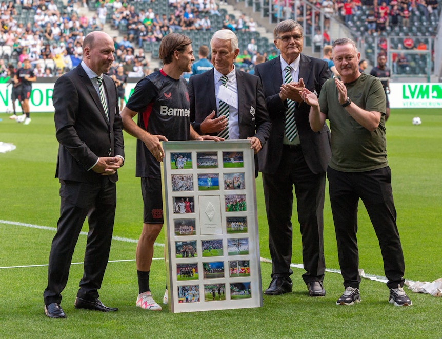 Jonas Hofmann bei seiner offiziellen Verabschiebung im August 2023 in Gladbach.