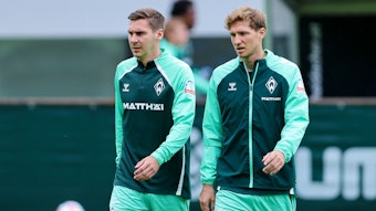 Maximilian Wöber und Niklas Stark im Werder-Training.