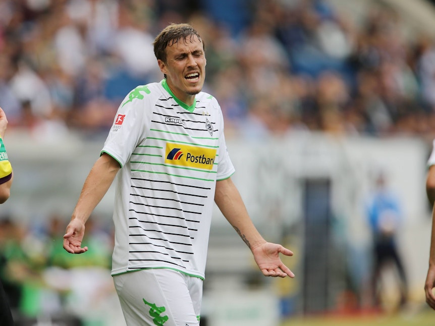 Max Kruse frustriert im Trikot von Borussia Mönchengladbach.