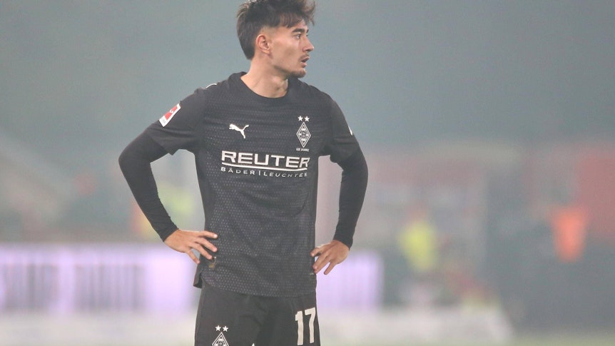 Jens Castrop im Trikot von Borussia Mönchengladbach.