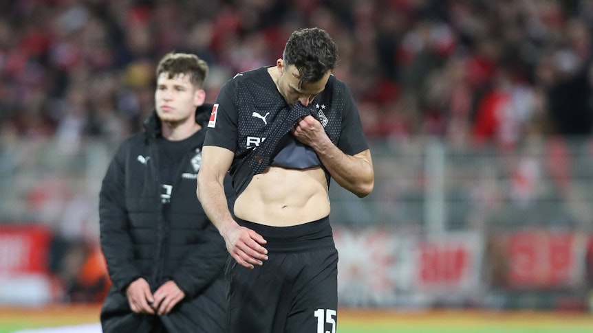 Haris Tabakovic frustriert nach einem Gladbach-Spiel.