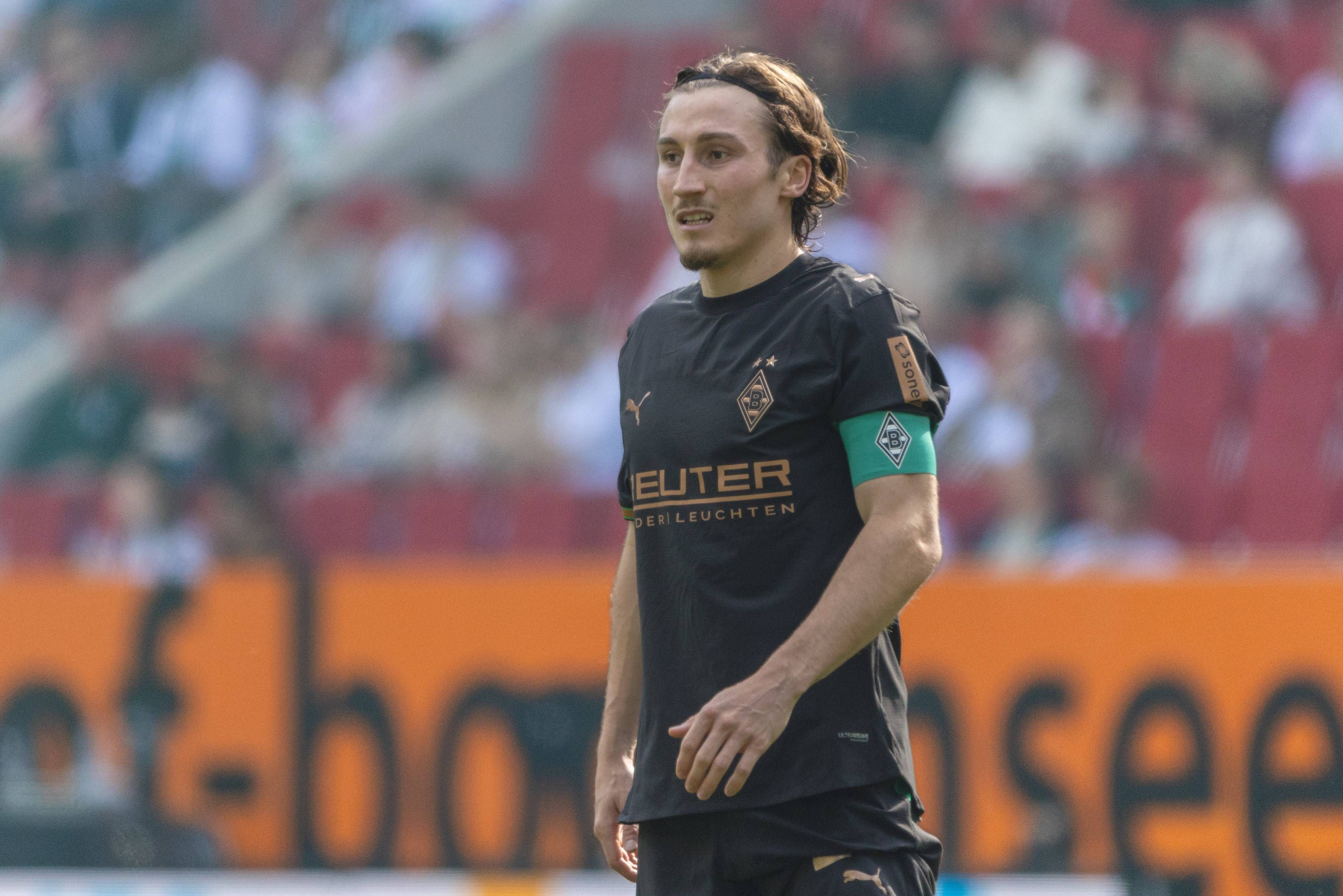 Rocco Reitz als Gladbach-Kapitän.