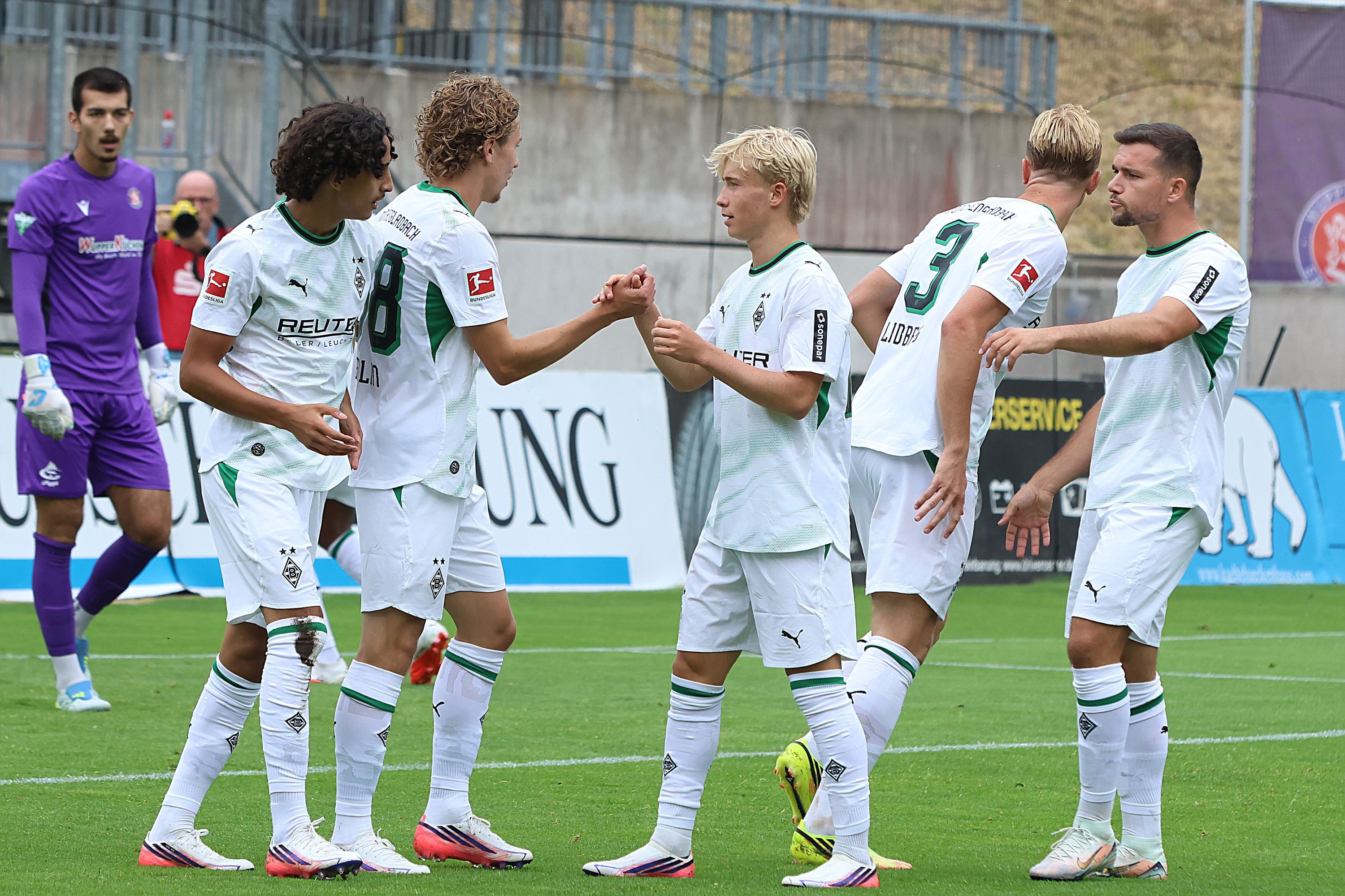 Torjubel bei Borussia Mönchengladbach.